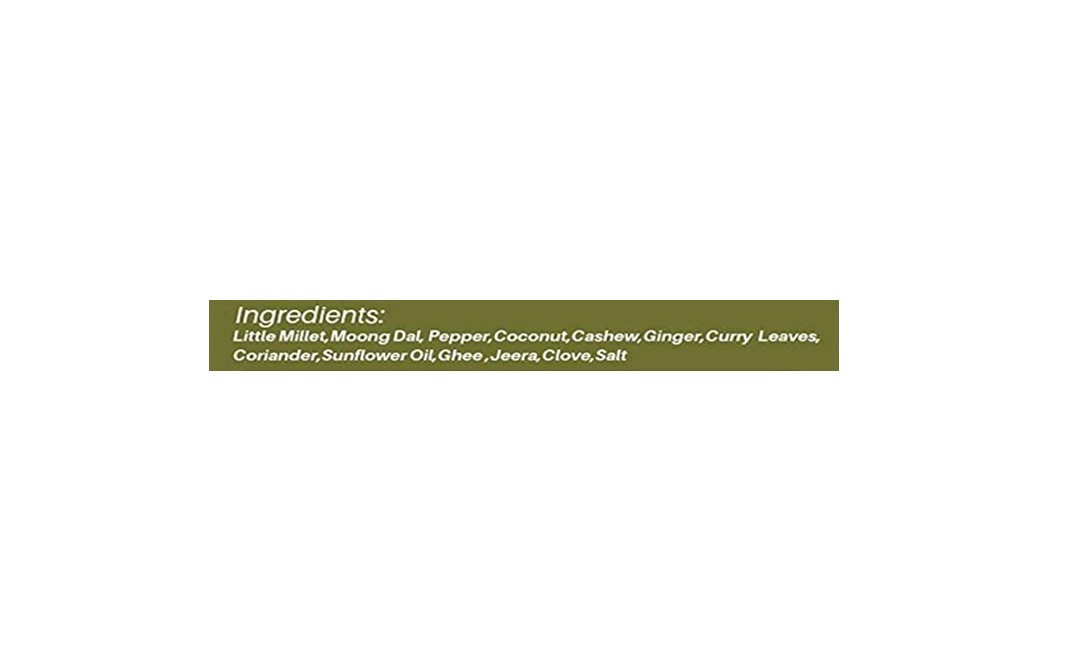 Forgotten Foods Little Millet Madurai Pongal    Pack  400 grams